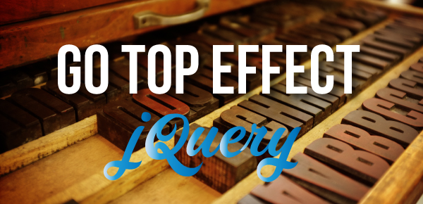 Go Top Effect with jQuery